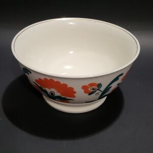 Anthropologie ceramic  footed soup bowl 7"